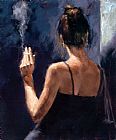 Fabian Perez Brunette painting